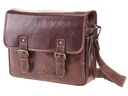 Alpenleder Kamera-Tasche Reporter Braun