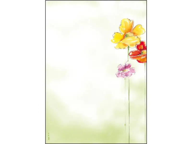 Sigel Motivpapier Spring Flowers A4, 50 Blatt