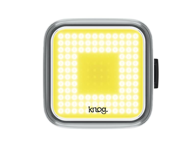 knog. Velolampe Blinder Square Vorne, Schwarz