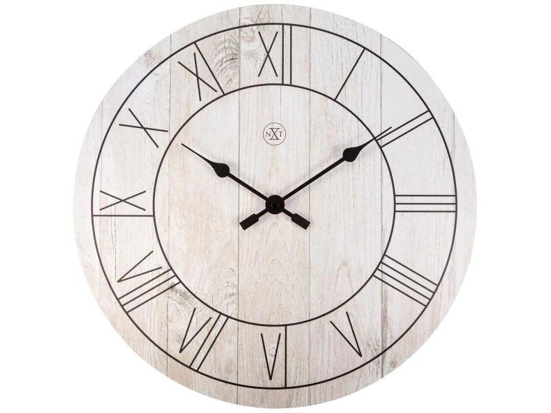 NeXtime Wanduhr Paul Ø 40 cm Weiss