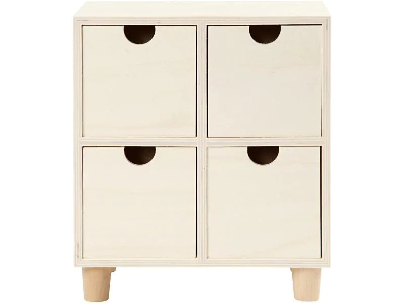 Creativ Company Holzartikel Mini 23 x 20 x 11.5 cm Mini-Kommode