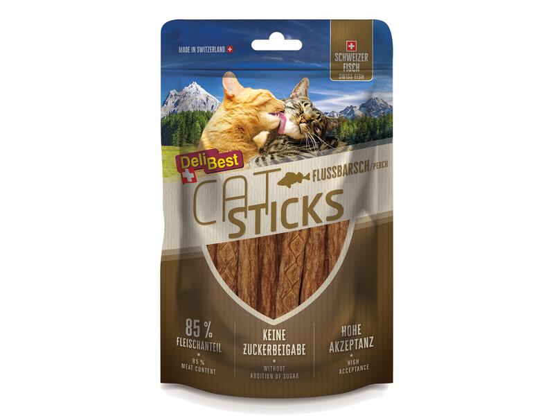 DeliBest Cat Sticks Flussbarsch, 50 g
