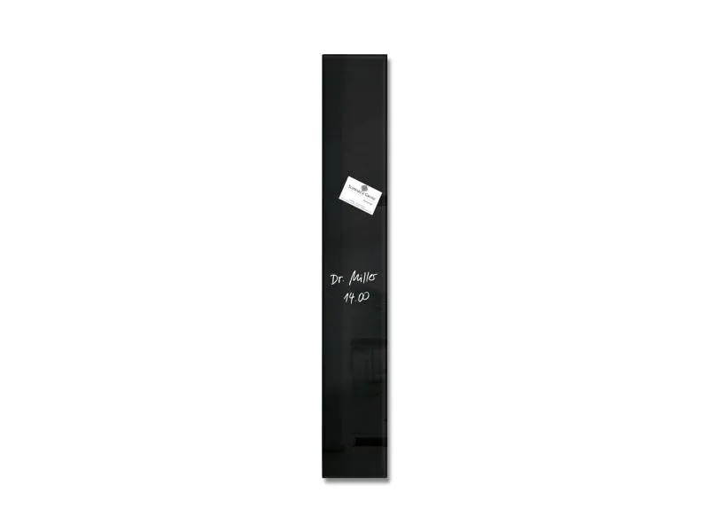 Sigel Magnethaftendes Glassboard artverum 78 cm x 12 cm, Schwarz