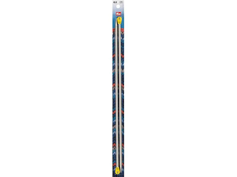 Prym Stricknadeln 6.00 mm, Alu, 2 Stück, Grau