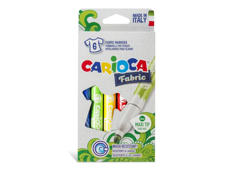 Carioca Textilmarker Fabric 6 Stück