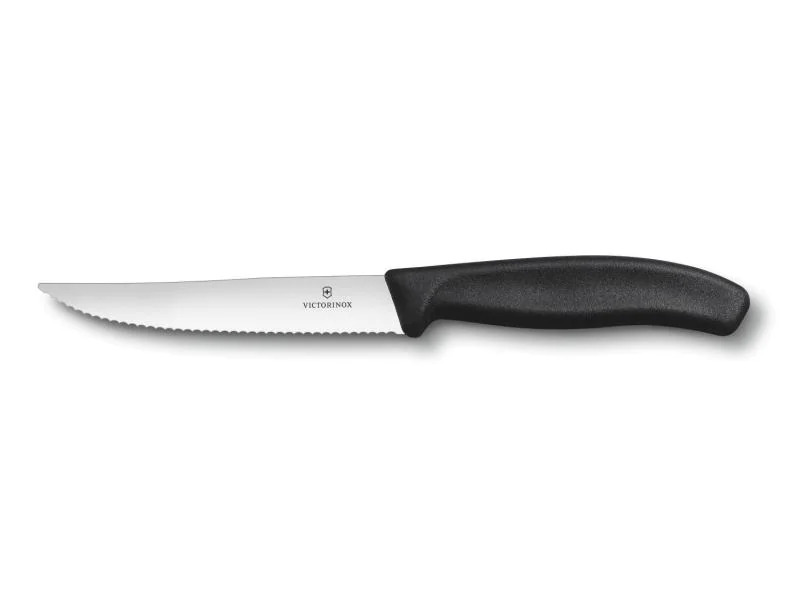 Victorinox Steakmesser Swisss Classic Gourmet Mittel, 1 Stück, Schwarz