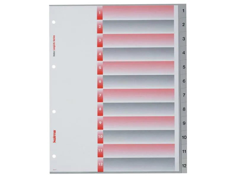 Kolma Register A4 XL LongLife 1-12