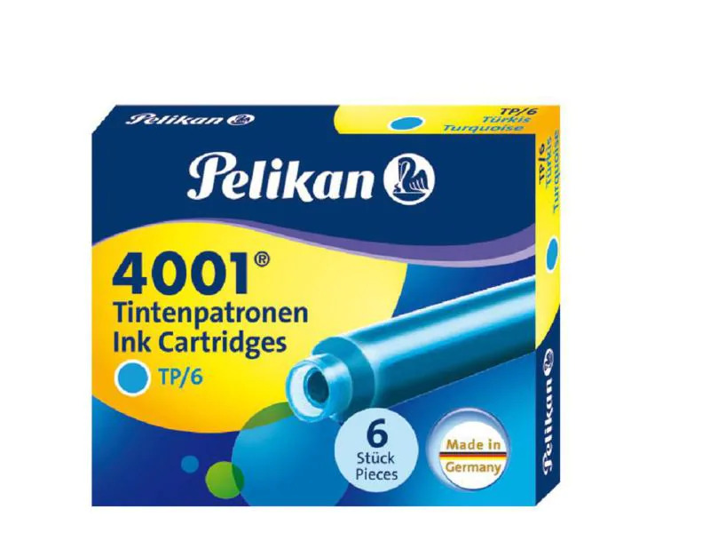 Pelikan Tintenpatrone 4001 Türkis, 6 Stück