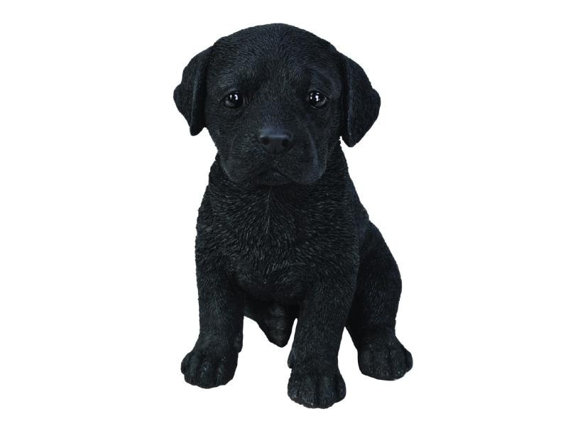 Vivid Arts Dekofigur Labrador Welpe, Schwarz
