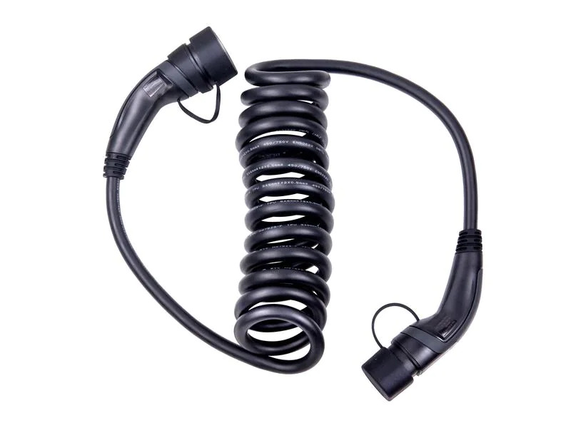 ANS Ladekabel Typ 2 32 A spiralisiert 5 m