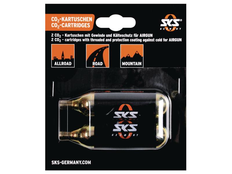 SKS Kartuschenpumpe CO2-Patronen Set 2 x 16 g
