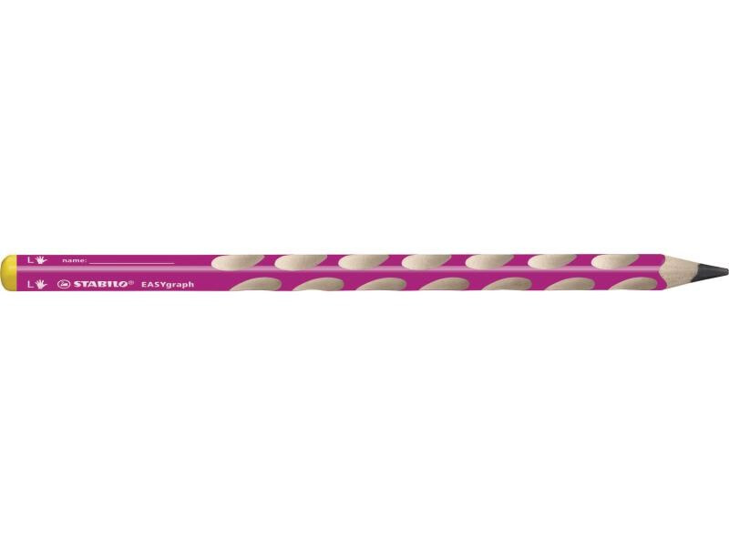 STABILO Bleistift EASYgraph Pink, für Linkshänder