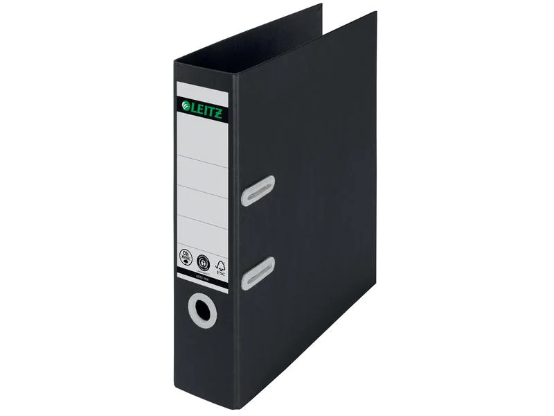 Leitz Ordner 180° Recycle A4 8 cm, Schwarz