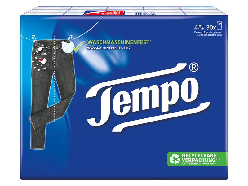 Tempo Taschentücher Classic 4-lagig 30 x 10 Stück