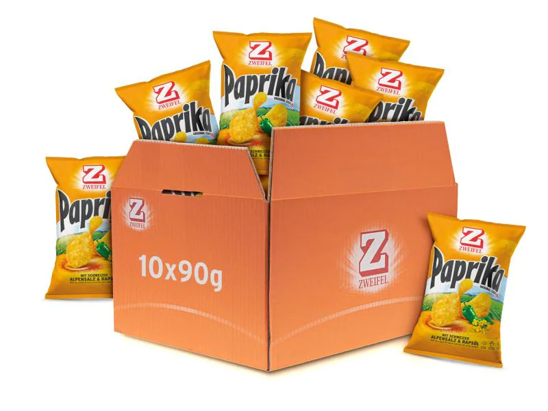 Zweifel Chips Original Paprika 10 x 90 g
