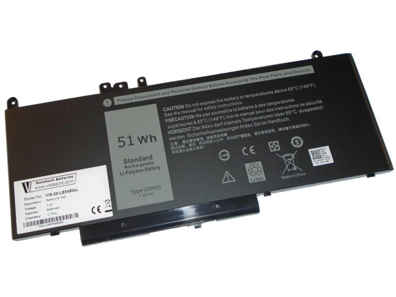 Vistaport Akku für DELL Latitude E5450/E5550