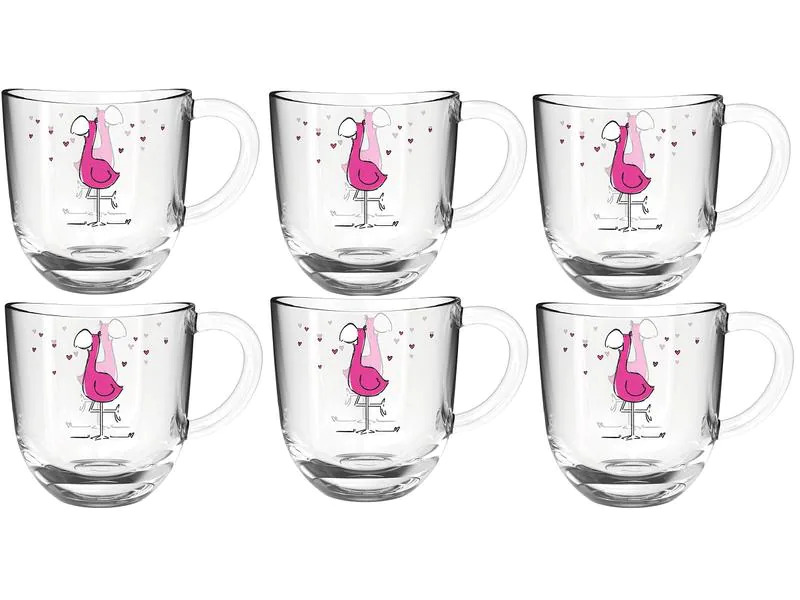 Leonardo Kindertasse Bambini Flamingo, 6 Stück