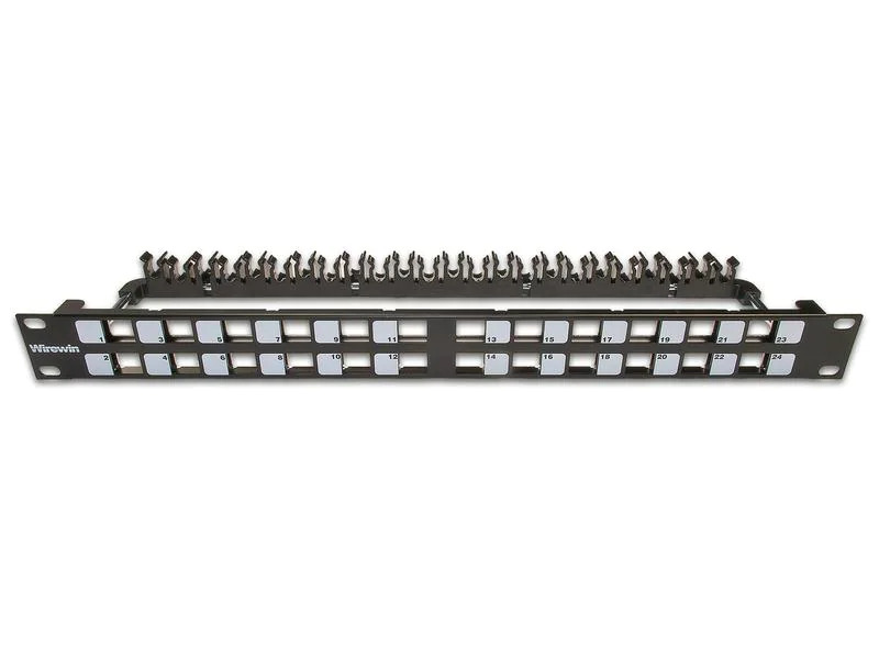 Wirewin Patchpanel 24 Port, Keystone, 1HE 19 Rack