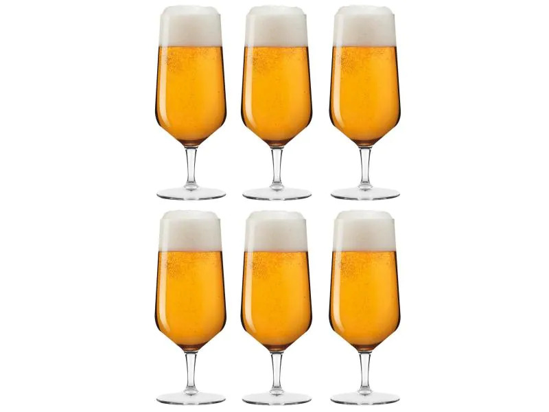 Leonardo Bierglas Puccini 330 ml, 6 Stück, Transparent