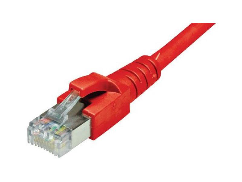 Dätwyler IT Infra Patchkabel RJ-45 - RJ-45, Cat 6A, S/FTP, 5 m, Rot