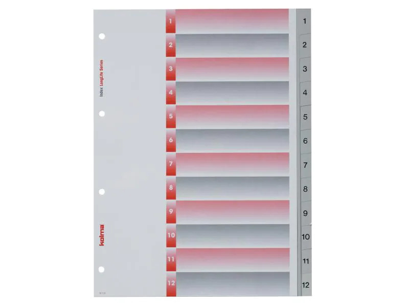 Kolma Register A4 LongLife 1-12