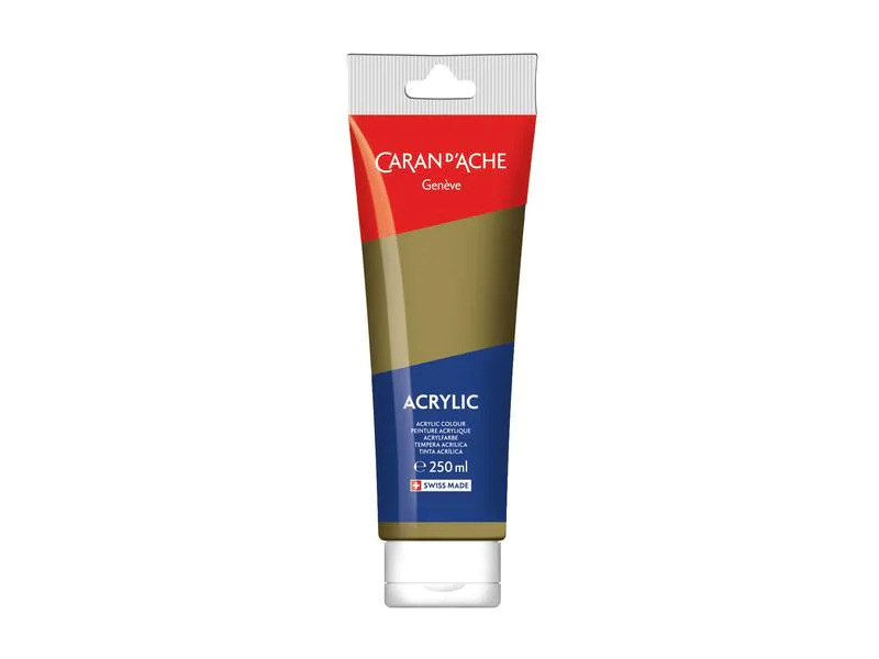Caran d'Ache Acrylfarbe 250 ml, irisierend Gold