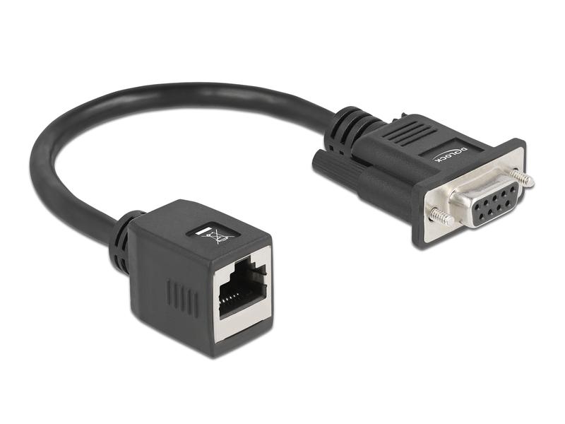Delock Netzwerk-Adapter RS232/422/485 Buchse - LAN Ethernet Seriell