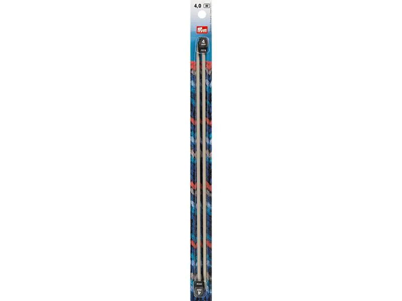 Prym Stricknadeln 4.00 mm, Alu, 2 Stück, Grau