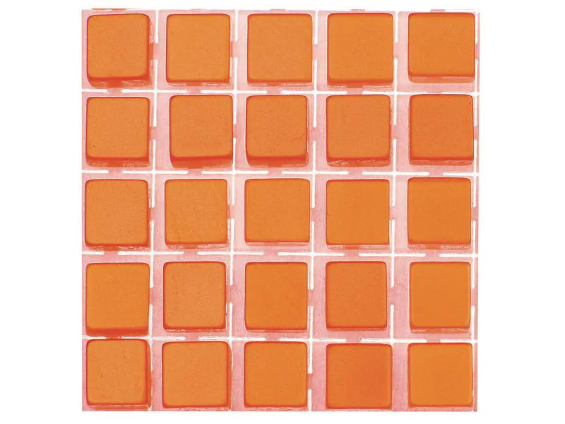 Glorex Selbstklebendes Mosaik Poly-Mosaic 5 mm Orange