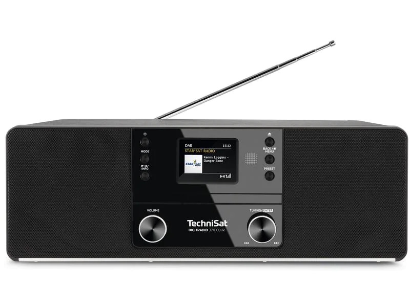Technisat DAB+ Radio DigitRadio 370 CD IR Schwarz
