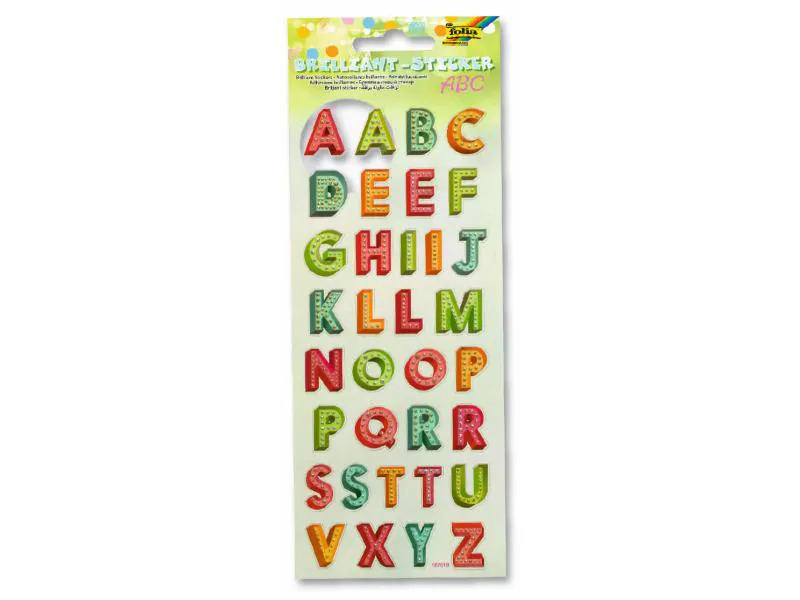 Folia Motivsticker Brilliant ABC Mehrfarbig  1 Stück
