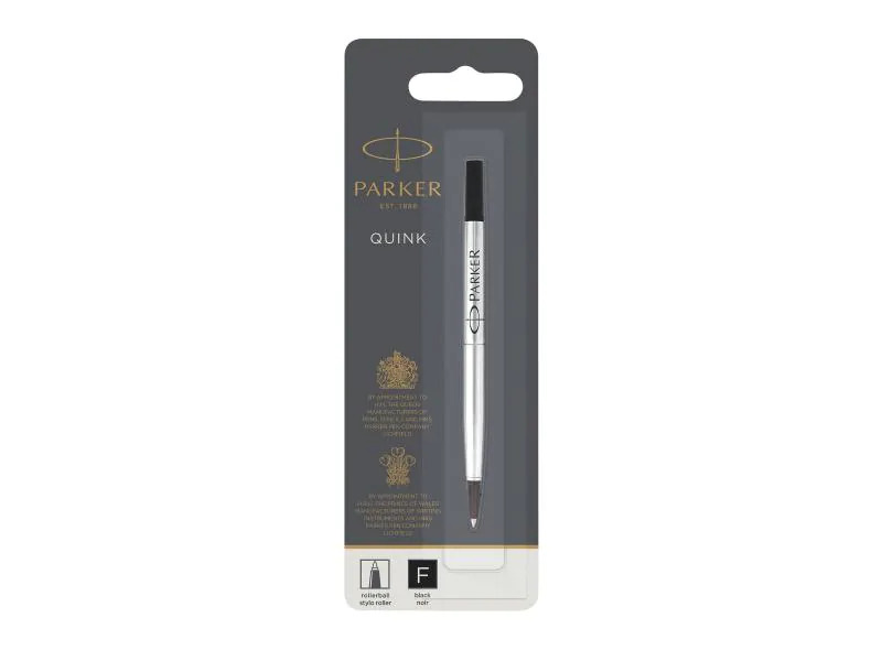 Parker Patrone Quinkflow Mine Schwarz, Fein (F)