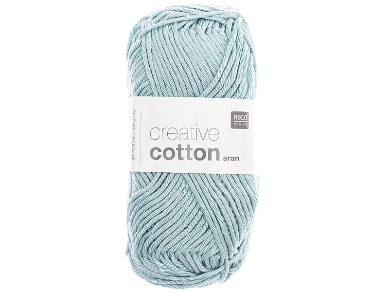 Rico Design Wolle Creative Cotton Aran 50 g Hellblau