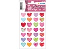 Herma Stickers Motivsticker Bunte Herzen 84 Stück Mehrfarbig