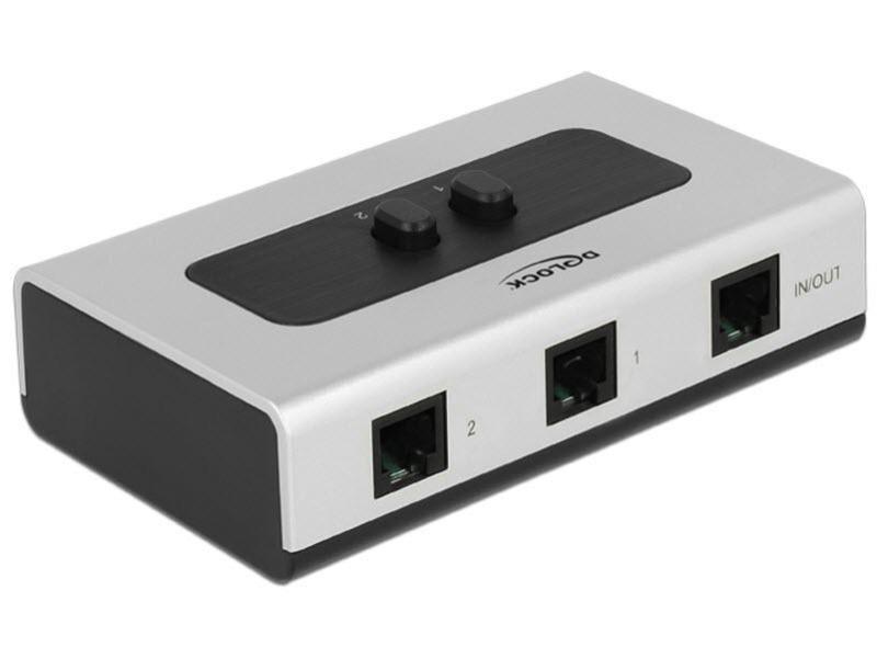 Delock Switchbox RJ-11, 2 Port