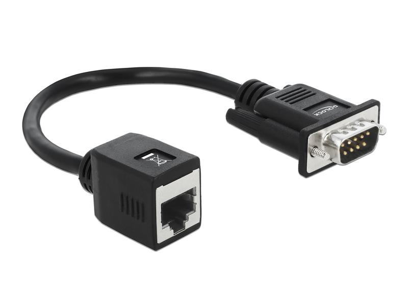 Delock Netzwerk-Adapter RS232/422/485 Stecker – LAN Ethernet