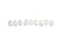 Creativ Company Glasschliffperlen 5 mm x 6 mm Transparent