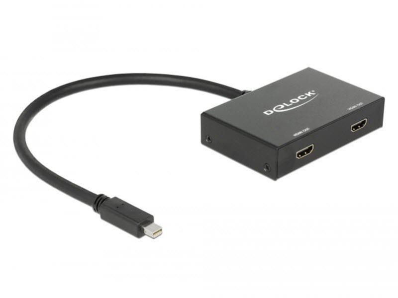 Delock 2-Port Signalsplitter Mini-DP - 2x HDMI
