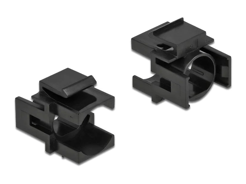 Delock Keystone-Modul 12.5 mm Durchführung, schwarz 4er-Pack