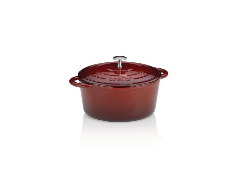 Kela Bräter Calido rund 24 cm, Rot