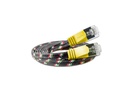SLIM Slimpatchkabel RJ-45 - RJ-45, Cat 6, STP, 0.5 m, Gelb