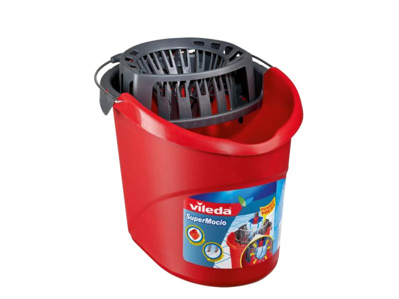 Vileda Wischmop-Eimer SuperMocio Eimer, 15 l, Rot