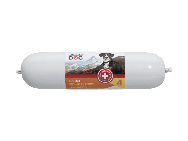 naturaDog Nassfutter Poulet mit Reis Terrine, 400 g