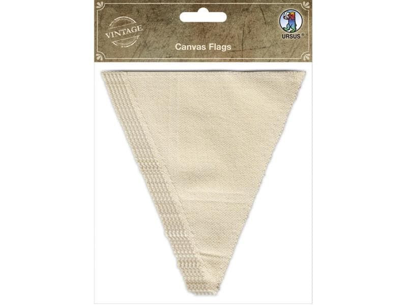 URSUS Wimpel 6 Stück Canvas, Braun