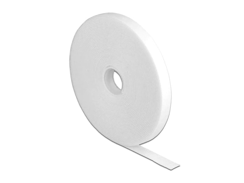 Delock Klettband 10 m x 13 mm Weiss