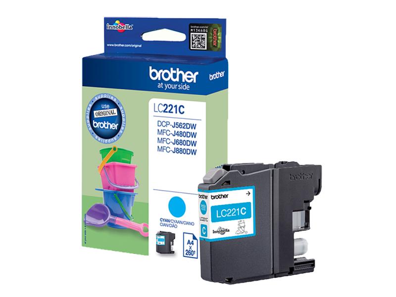 Brother Tinte LC-221C Cyan