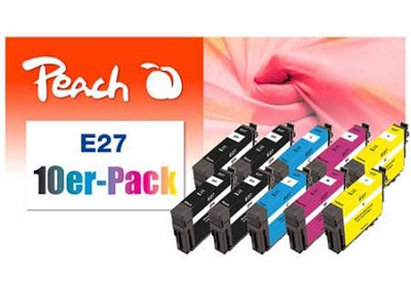 Peach Tinte Epson Nr. 27 4x BK, je 2x C,M,Y