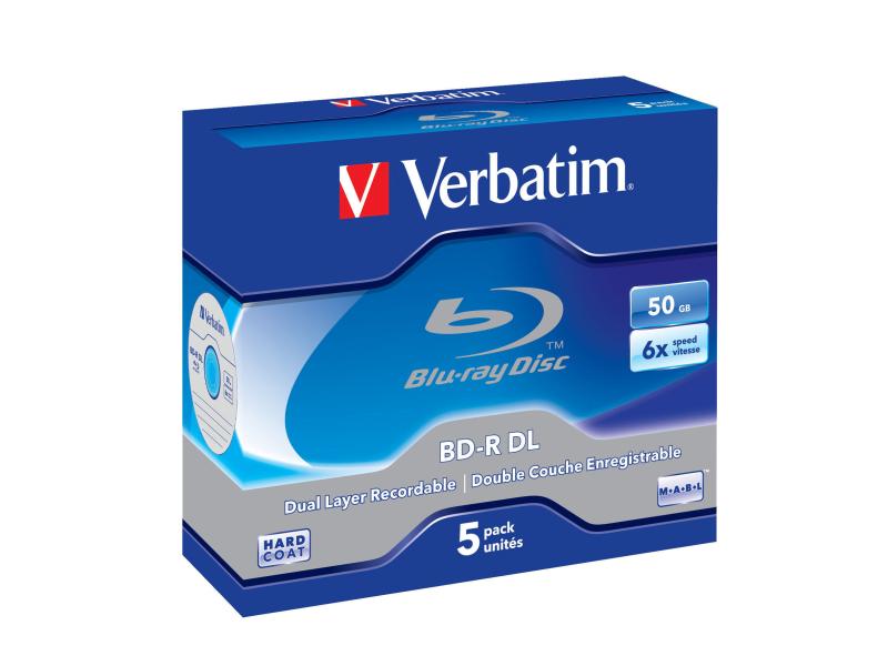 Verbatim BD-R 50 GB, Jewelcase (5 Stück)