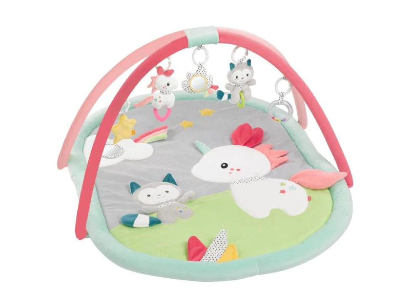 fehn Krabbeldecke mit Spielbogen Aiko &amp; Yuki