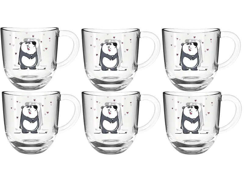 Leonardo Kindertasse Bambini Panda, 6 Stück